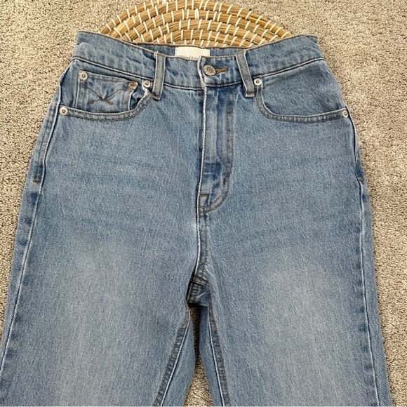 Unpublished Women’s Rae Olympic Straight Leg Jeans High Rise Medium Wash Blue 23 - Picture 4 of 15